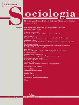 cover image of La Sociologia come Teologia
